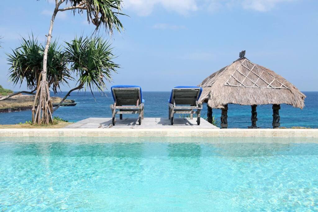 Villa Lumba Lumba - Oceanfront & Spectacular View! Lembongan Eksteriør bilde